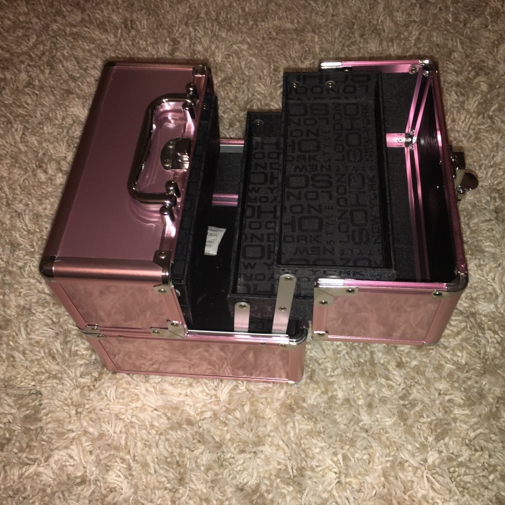 Pink Makeup Organizer Case